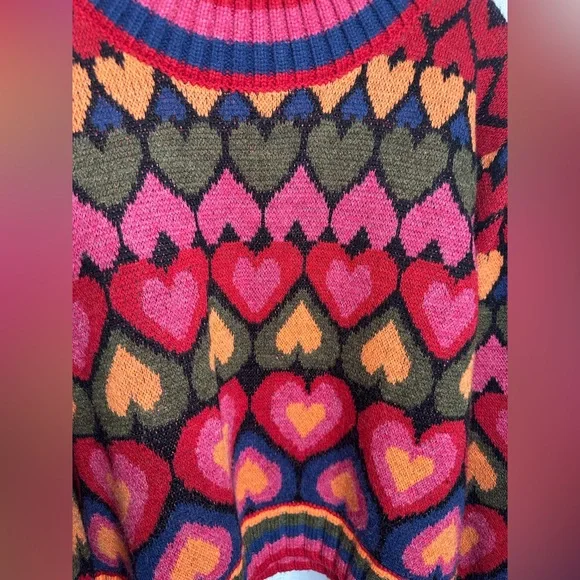 FARM Rio Multicolor Heart Sweater - Picture 8 of 11
